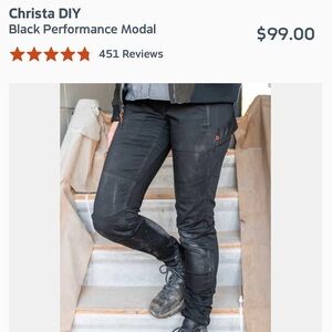 DOVETAIL Workwear Christa Pant 6/8 Womens